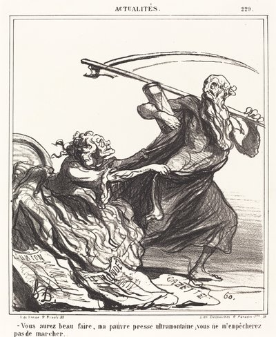 Uansett hva du gjør, stakkars presse... av Honoré Daumier