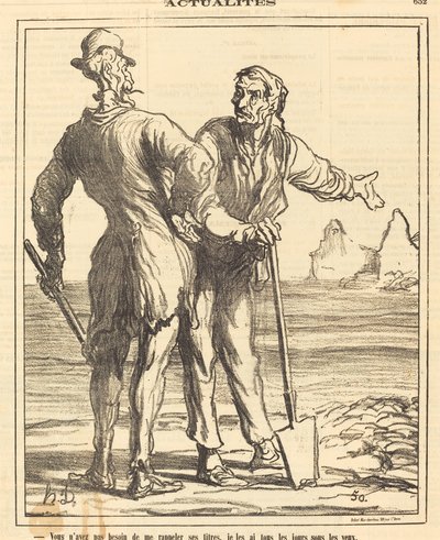 Du trenger ikke minne meg på titlene hans... av Honoré Daumier