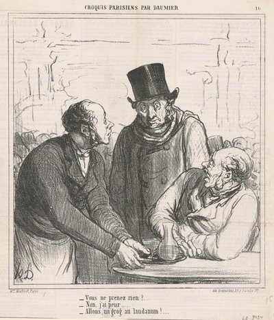 Tar du ingenting? av Honoré Daumier