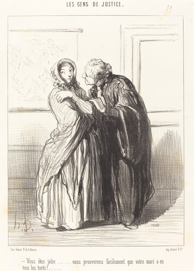 Du er vakker... av Honoré Daumier