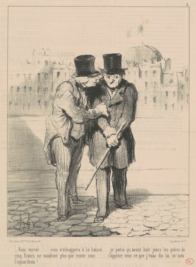 Du vil se ... ingenting vil unnslippe fallet ... av Honoré Daumier