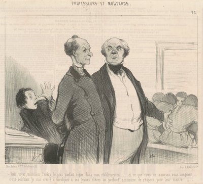Du skjønner... den mest perfekte orden hersker... av Honoré Daumier
