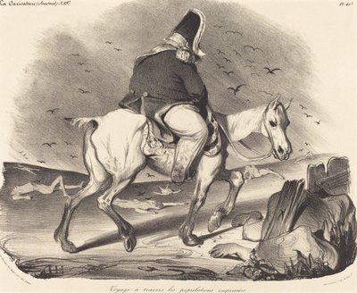 Reis gjennom travle befolkninger av Honoré Daumier