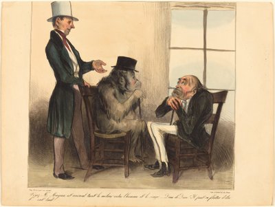 Se, Mr. Mayeux, dette dyret... av Honoré Daumier