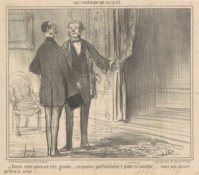 Se, dette rommet er veldig stort... av Honoré Daumier