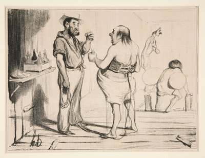 Du skjønner, Bourgeois, du er nettopp i av Honoré Daumier