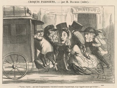La oss se... ikke så ivrig... av Honoré Daumier