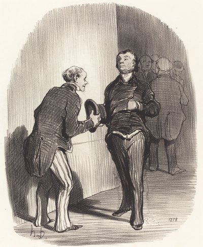 Utsikt over et ministerielt forkammer ... av Honoré Daumier