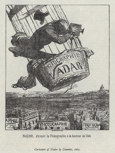 Nadar løfter fotografiet til kunstnivå av Honore (after) Daumier