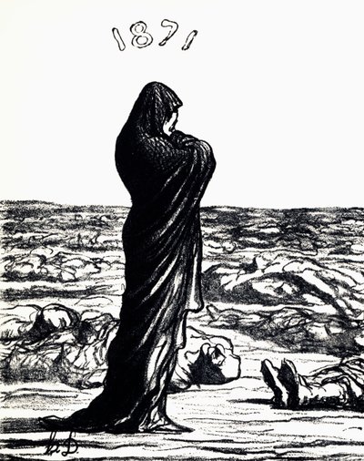 1871, Allegory (litho) av Honoré Daumier