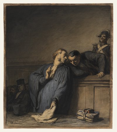 En straffesak av Honoré Daumier