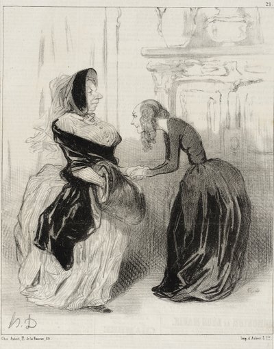 «Farvel, min kjære Flora ... ikke glem ...» av Honoré Daumier