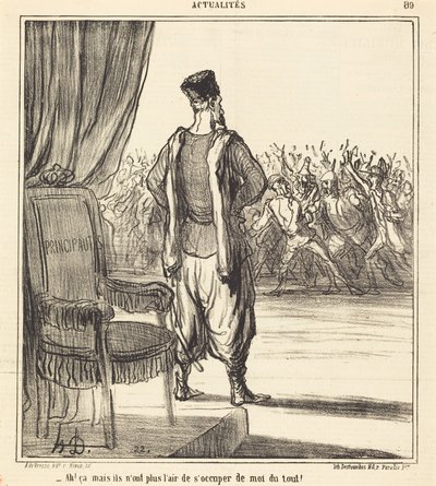 Ah! at... de ser ikke ut til å bry seg om meg lenger av Honoré Daumier