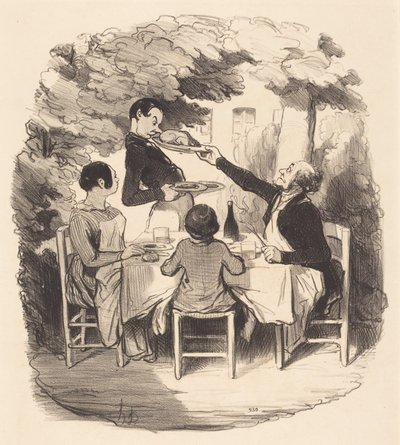 Ah! det er ferskt... men ikke sant, gutt... av Honoré Daumier