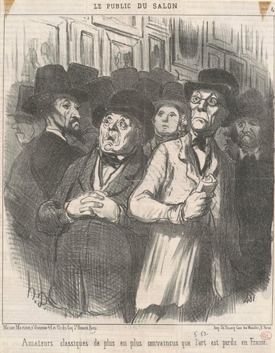 Overbevist klassiske entusiaster av Honoré Daumier