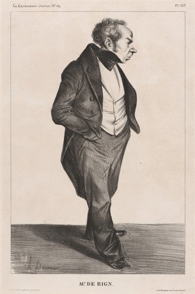 Admiral de Rigny av Honoré Daumier