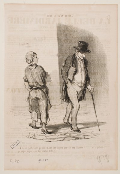 Enda en som i år må bekymre seg for nesen sin... av Honoré Daumier