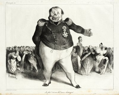 Sannelig! Dette er et ganske fornemt ball! av Honoré Daumier