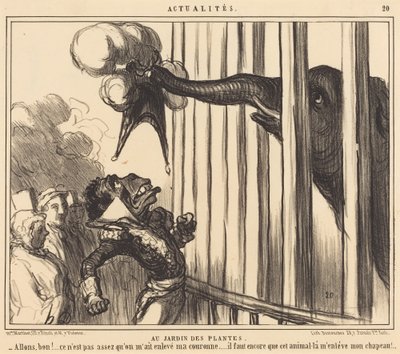 I Jardin des Plantes av Honoré Daumier