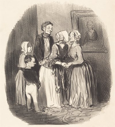 I romanen, besøk... Rabourdins fristelse av Honoré Daumier