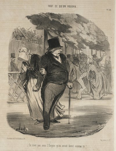 Under keiserdømmet ville man ikke ha danset slik! ... av Honoré Daumier