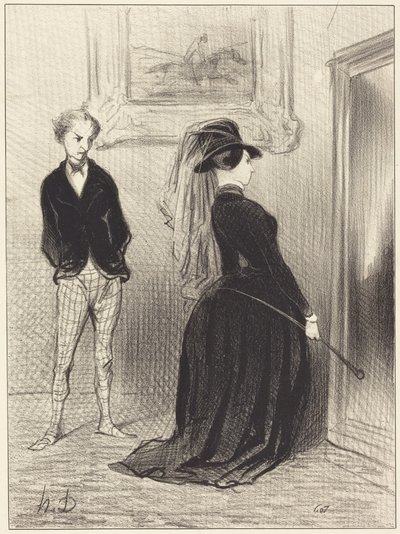 Det er merkelig... jeg får ikke flere ideer... bare... av Honoré Daumier
