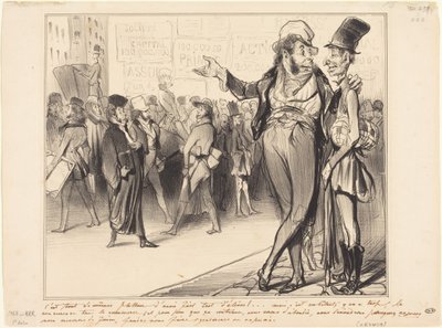 Det er likevel smigrende å ha hatt så mange elever!... av Honoré Daumier