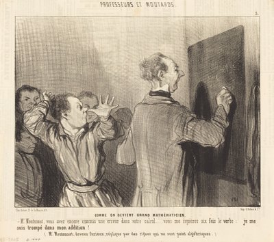 Hvordan man blir en stor matematiker av Honoré Daumier