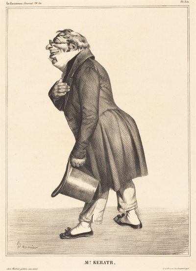 Grev de Kératry av Honoré Daumier