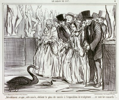 Avgjort det som i år oppnår størst suksess på skulpturutstillingen... / 4. av Honoré Daumier