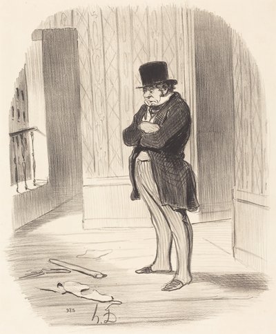Flyttet!... av Honoré Daumier