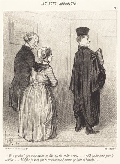 Å si... at vi har en sønn som er... advokat... av Honoré Daumier