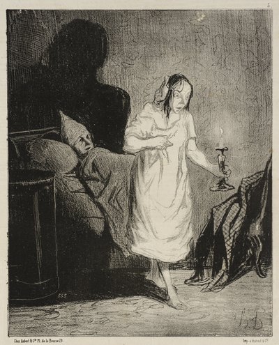Si meg, Bichette ... hva tenker du på ... av Honoré Daumier