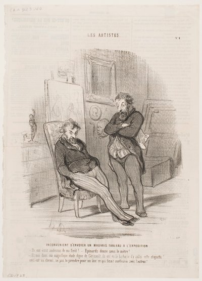 Ulempen ved å sende et dårlig maleri til utstillingen av Honoré Daumier