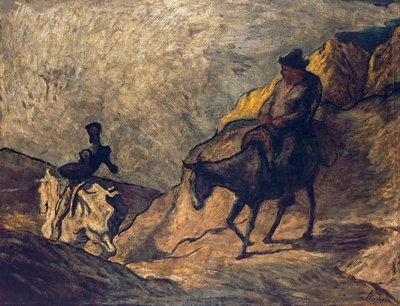 Don Quijote og Sancho Panza av Honoré Daumier