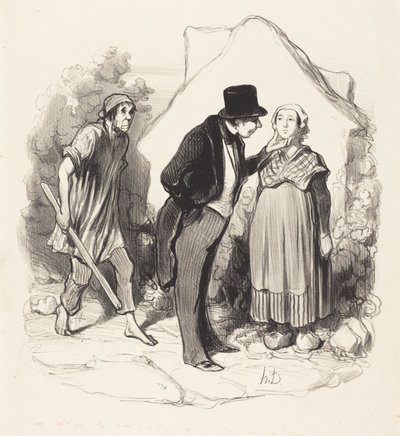 Ville mannen din være sjalu... av Honoré Daumier