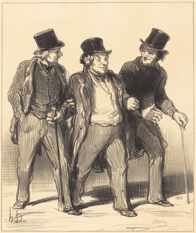 Det synes jeg at jeg ser... en... hund... uten munnkurv!... av Honoré Daumier