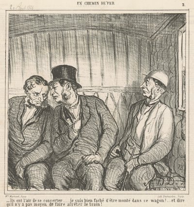 De ser ut til å jobbe sammen... av Honoré Daumier