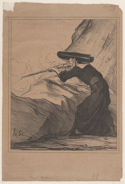 I Spania - kristen nestekjærlighet, fra «Dagens nyheter», publisert i Le Charivari, 29. mai 1872 av Honoré Daumier