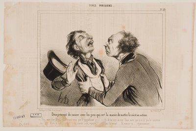 Ulempen ved å snakke med folk... av Honoré Daumier
