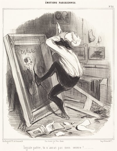Utakknemlige fedreland, du skal ikke få mitt verk!... av Honoré Daumier