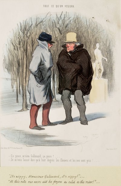 Det klyper, monsieur Galimard, det klyper!... av Honoré Daumier