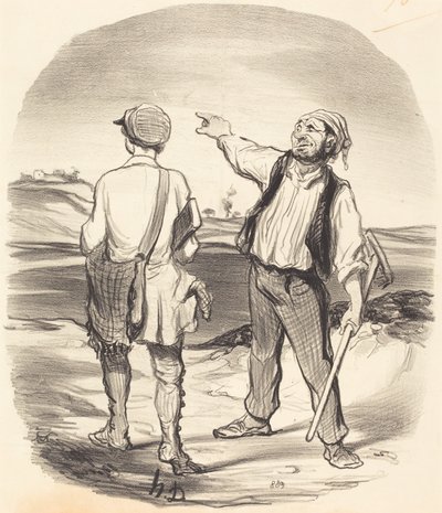 Jeg så en hare... for åtte dager siden! av Honoré Daumier
