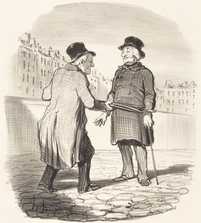 Jeg arresterer deg, dårlig emne... av Honoré Daumier