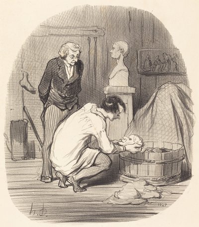 Kunstneren - det er det!... av Honoré Daumier