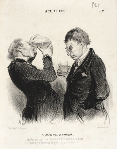 Vannet fra Grenelle-brønnen av Honoré Daumier
