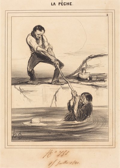 Le Barbillon trekker... av Honoré Daumier