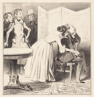 Chevalier des Adrets er elskeren... av Honoré Daumier