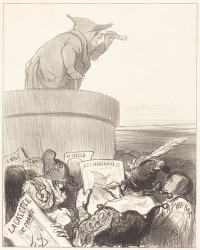 Le Constitutionnel betrakter den politiske horisonten av Honoré Daumier