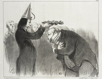 Den neste prisutdelingen ved Académie Française av Honoré Daumier